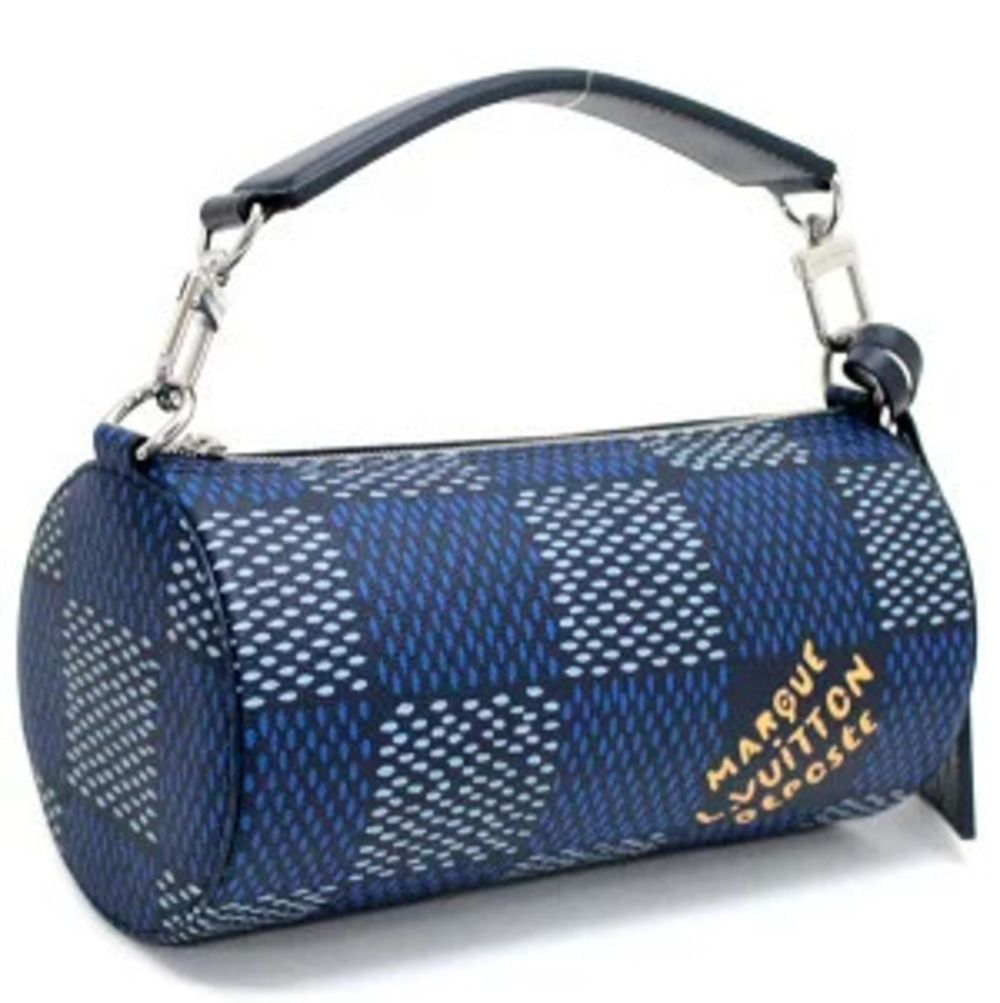 Louis Vuitton Soft canvas bag Heritage Damier blue Polochon